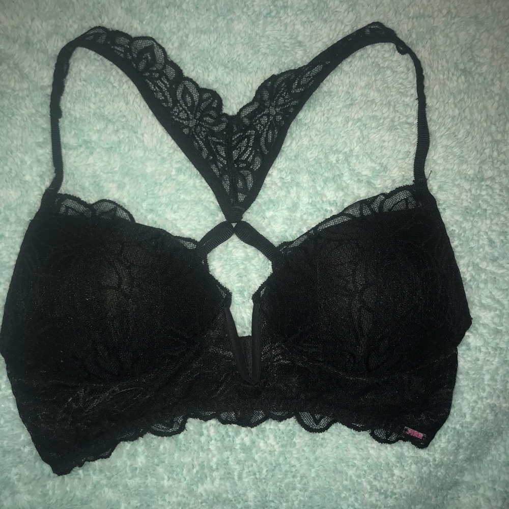 PINK plunge Bralette